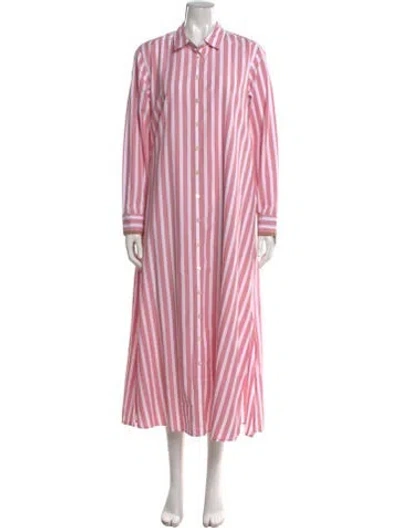 Pre-owned Xirena Striped Long Dress W/ Tags In Pink