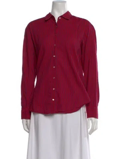 Pre-owned Xirena Striped Long Sleeve Blouse In Multi
