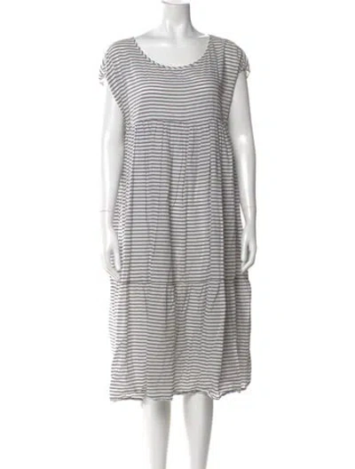 Pre-owned Xirena Striped Midi Length Dress In Neutral