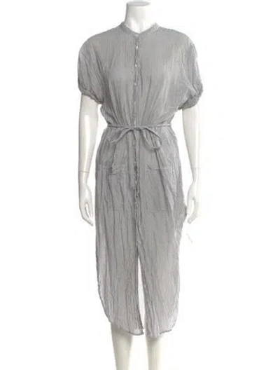 Pre-owned Xirena Striped Midi Length Dress In Neutral