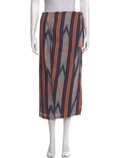 Pre-owned Xirena Striped Midi Length Skirt In Multi