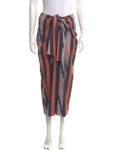 Pre-owned Xirena Striped Midi Length Skirt In Multi