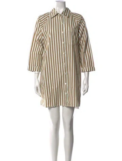 Pre-owned Xirena Striped Mini Dress In Multicolor
