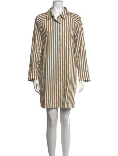 Pre-owned Xirena Striped Mini Dress In Multicolor