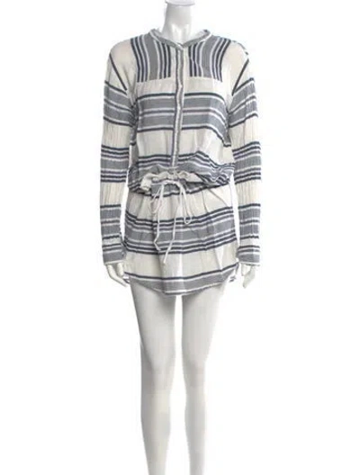 Pre-owned Xirena Striped Mini Dress In Neutral