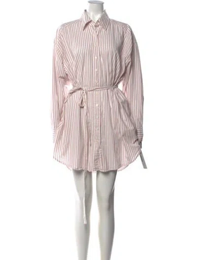 Pre-owned Xirena Striped Mini Dress In Pink