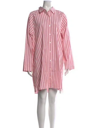 Pre-owned Xirena Striped Mini Dress W/ Tags In Pink