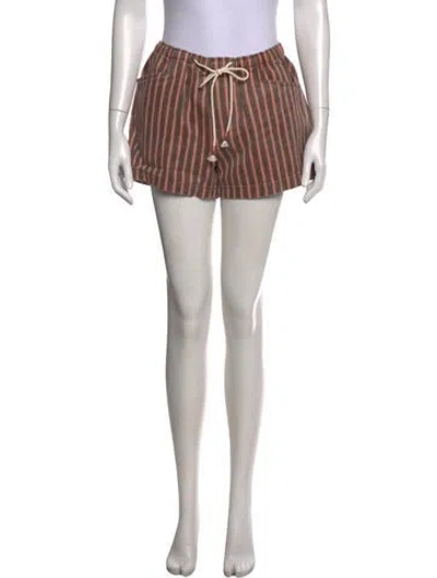 Pre-owned Xirena Striped Mini Shorts In Multicolor