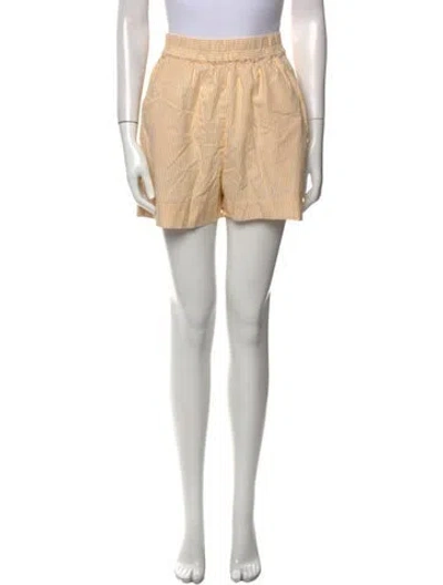 Pre-owned Xirena Striped Mini Shorts In Neutral