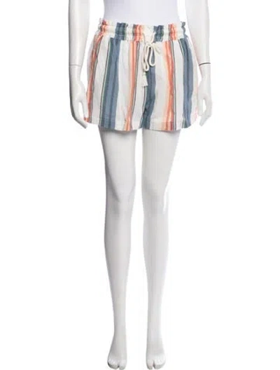 Pre-owned Xirena Striped Mini Shorts In Neutral