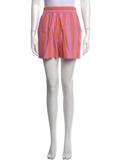 Pre-owned Xirena Striped Mini Shorts In Neutrals