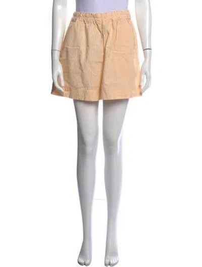 Pre-owned Xirena Striped Mini Shorts In Neutrals