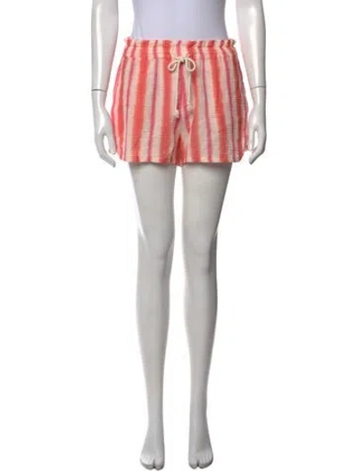 Pre-owned Xirena Striped Mini Shorts In Pink