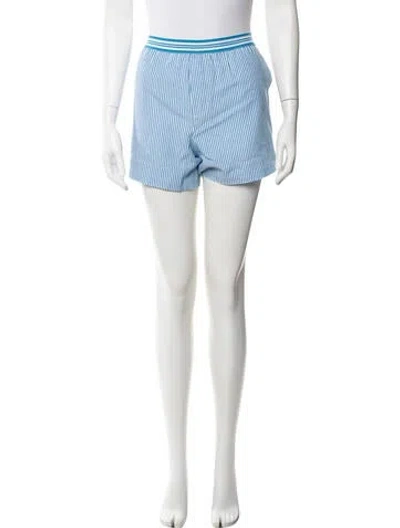 Pre-owned Xirena Striped Mini Shorts W/ Tags In Blue