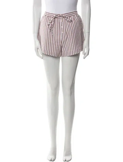 Pre-owned Xirena Striped Mini Shorts W/ Tags In Neutral
