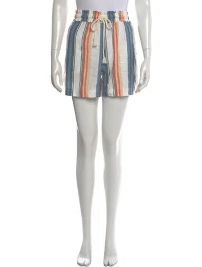 Pre-owned Xirena Striped Mini Shorts W/ Tags In Neutral