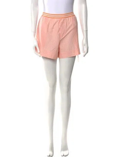 Pre-owned Xirena Striped Mini Shorts W/ Tags In Orange