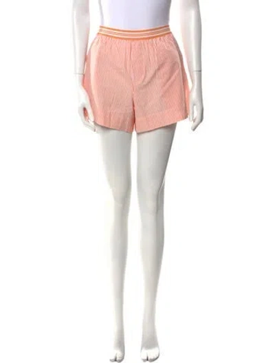 Pre-owned Xirena Striped Mini Shorts W/ Tags In Orange