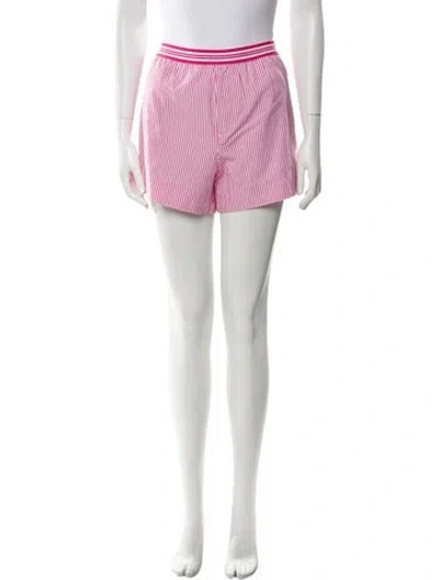 Pre-owned Xirena Striped Mini Shorts W/ Tags In Pink