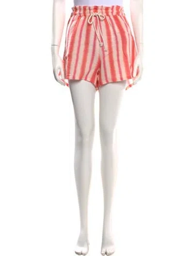 Pre-owned Xirena Striped Mini Shorts W/ Tags In Pink