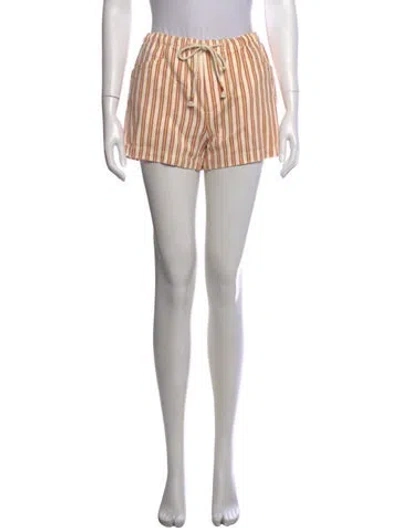 Pre-owned Xirena Striped Mini Shorts W/ Tags In White