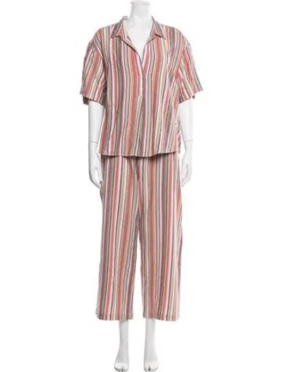 Pre-owned Xirena Striped Pant Set In Multicolor