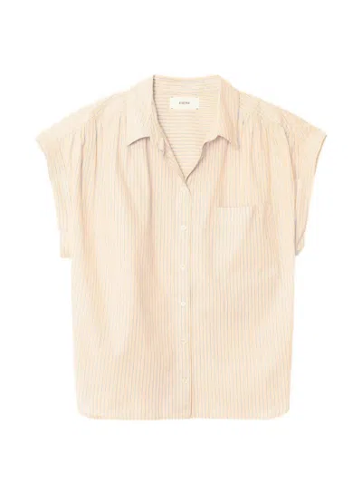 Xirena Striped Lexy Short-sleeve Shirt In Multi