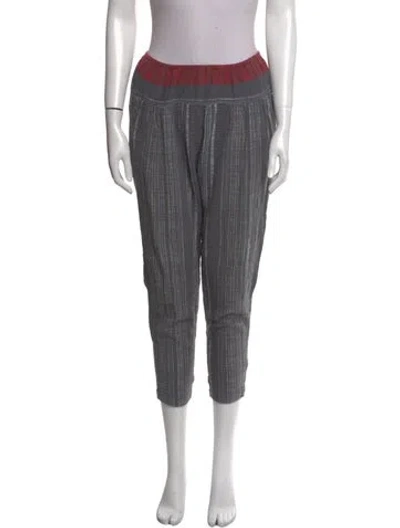 Pre-owned Xirena Striped Skinny Leg Pants In Gray