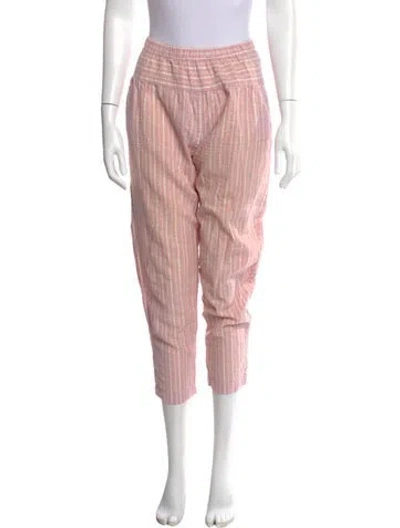 Pre-owned Xirena Striped Skinny Leg Pants In Pink