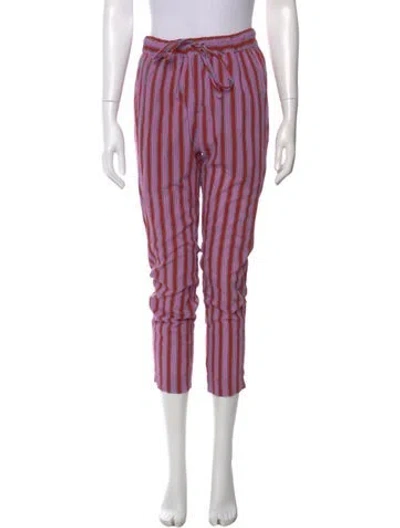 Pre-owned Xirena Striped Skinny Leg Pants In Pink