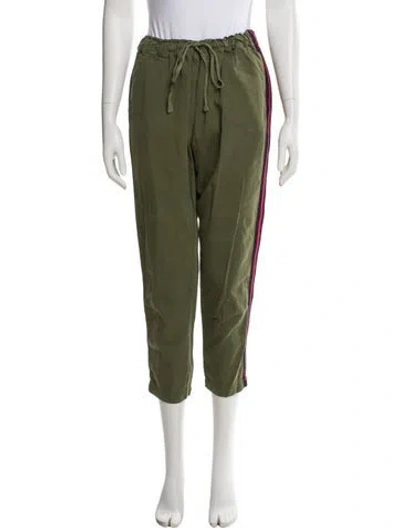 Pre-owned Xirena Striped Straight Leg Pants In Green