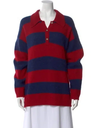 Pre-owned Xirena Striped Sweater In Red