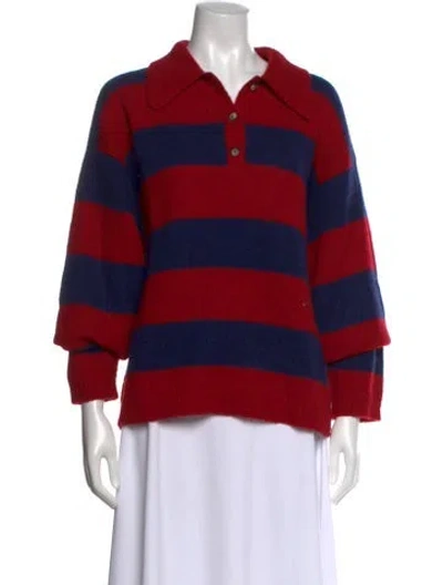 Pre-owned Xirena Striped Sweater In Red
