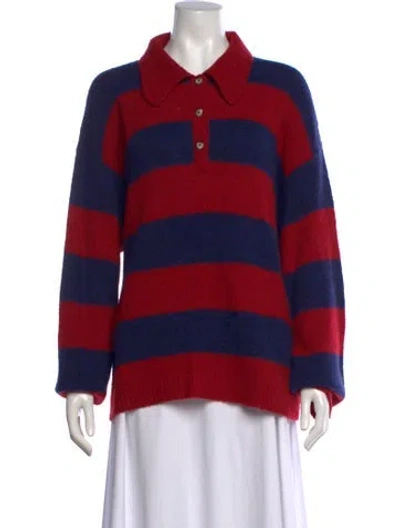 Pre-owned Xirena Striped Sweater In Red