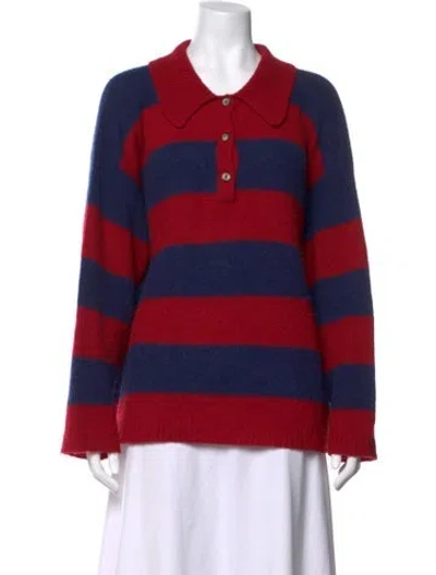 Pre-owned Xirena Striped Sweater In Red