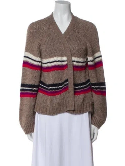 Pre-owned Xirena Striped V-neck Sweater In Multi