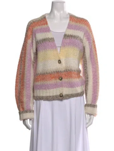 Pre-owned Xirena Striped V-neck Sweater In Multi