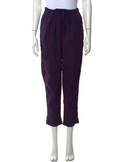 Pre-owned Xirena Striped Wide Leg Pants In Blue