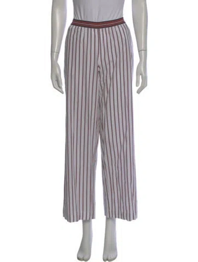 Pre-owned Xirena Striped Wide Leg Pants In Gray