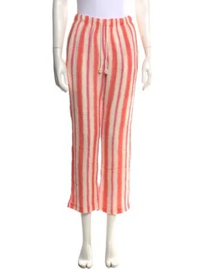 Pre-owned Xirena Striped Wide Leg Pants In Pink