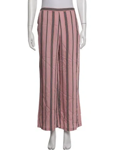 Pre-owned Xirena Striped Wide Leg Pants In Pink