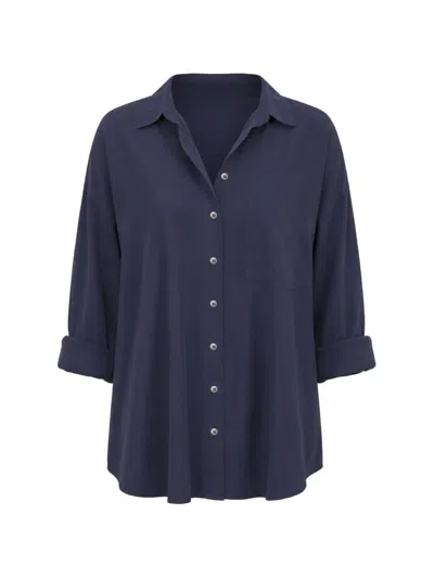 Xirena Sydney Chest-pocket Button-up Shirt In Blue