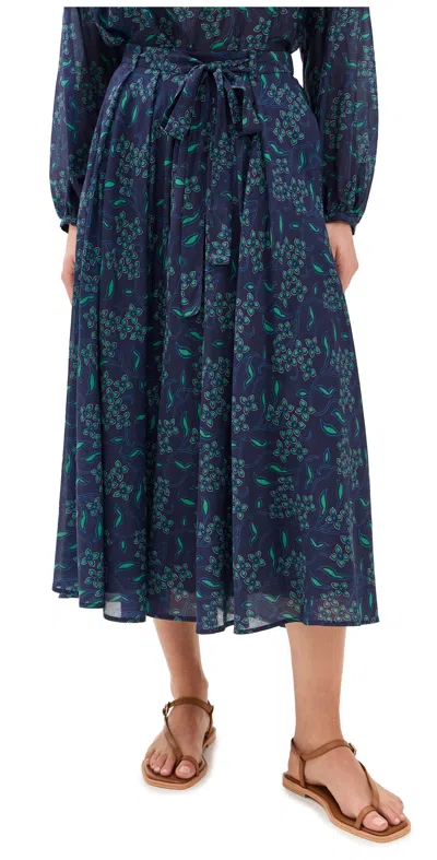 Xirena Tara Skirt Navy Green