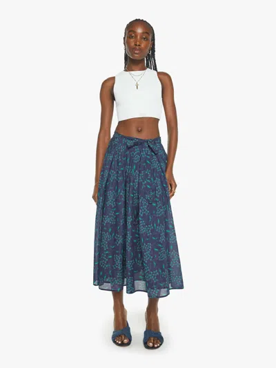 Xirena Tara Skirt Navy In Green - Size X-large