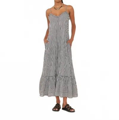 Xirena Tatum Cotton Gingham Dress In Anise Gingham In Gray