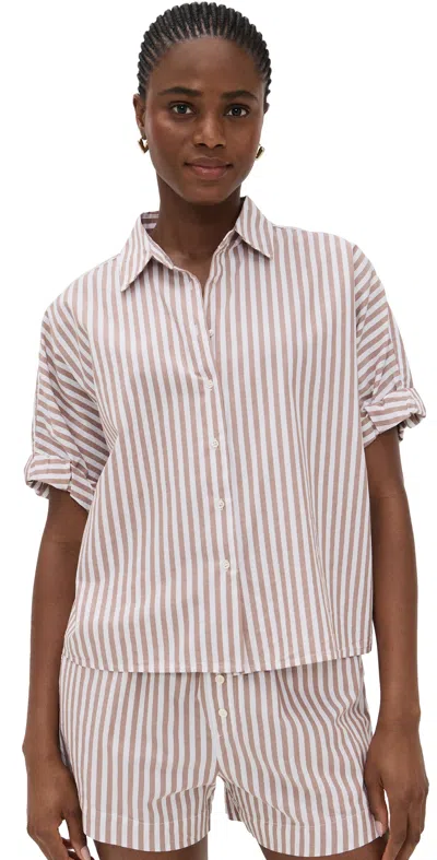 Xirena Teddy Shirt Café In Neutral