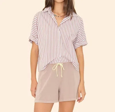 Xirena Teddy Shirt In Cafe In Pink