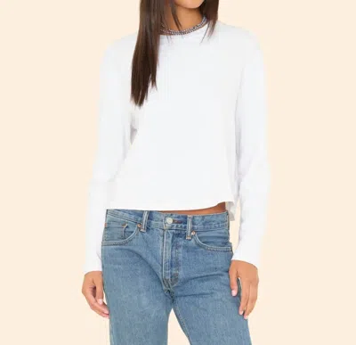 Xirena Honor Sweatshirt In White In Blue