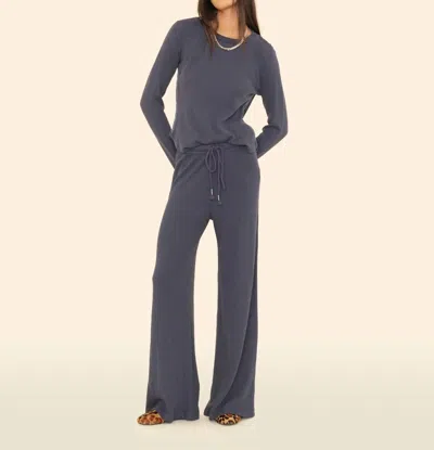 Xirena Theo Long Sleeve Top In Grey Smoke In Gray