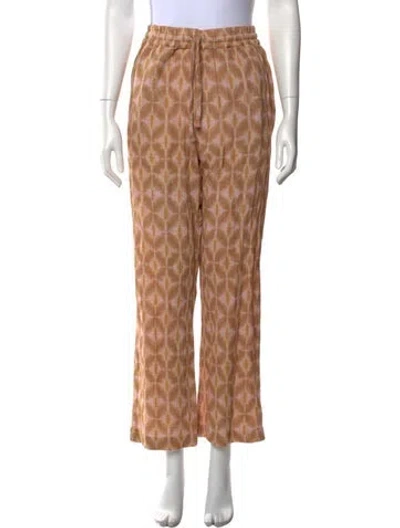 Pre-owned Xirena Tie-dye Print Wide Leg Pants In Neutral